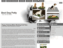 Tablet Screenshot of bestdogpotty.com